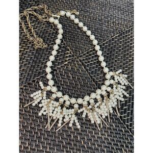 Belle Badgley Mischka Bridal Wedding Statement Pearl Necklace